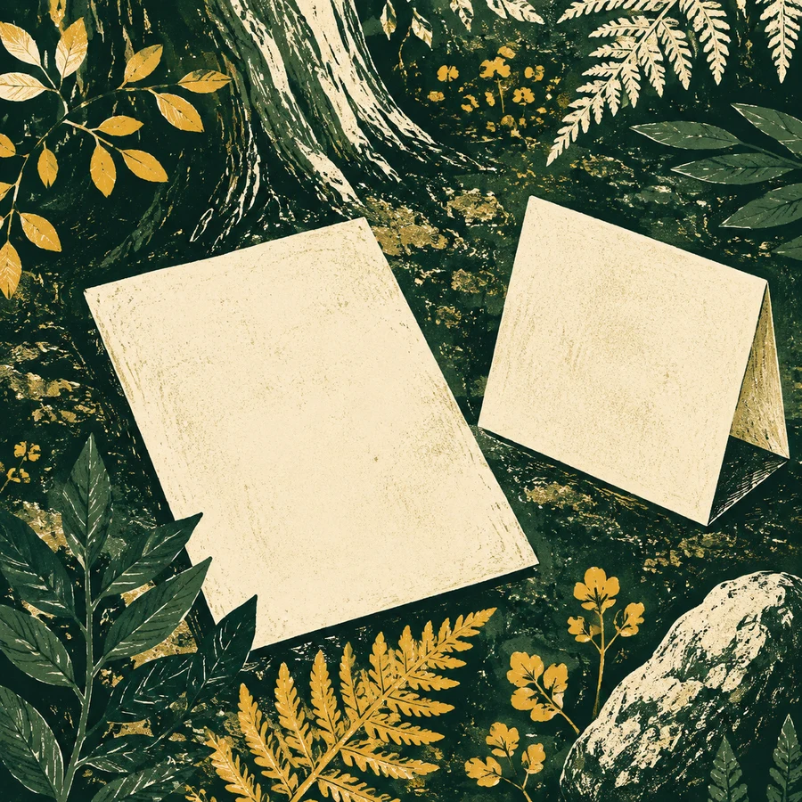 Blank paper sheets